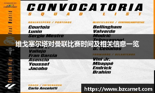 维戈塞尔塔对曼联比赛时间及相关信息一览